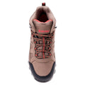 Smog-Sand-Watermelon Red - Back - Hi-Tec Womens-Ladies Lamite Waterproof Mid Cut Shoes