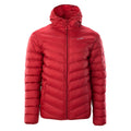 Merlot-Anthracite - Front - Hi-Tec Mens Salrin Quilted Padded Jacket