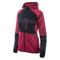 Beet Red-Anthracite - Side - Hi-Tec Womens-Ladies Camila Full Zip Hoodie