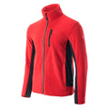 Dark Red-Anthracite - Side - Hi-Tec Mens Kasim Fleece Jacket