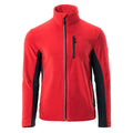 Dark Red-Anthracite - Front - Hi-Tec Mens Kasim Fleece Jacket