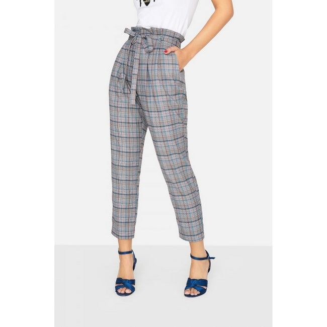 Buy Women Black Check Casual Regular Fit Trousers Online - 857824 | Van  Heusen