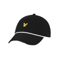 Jet Black - Front - Lyle & Scott Mens Logo Golf Cap