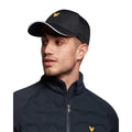 Jet Black - Side - Lyle & Scott Mens Ballmarker Logo Cap