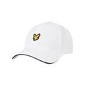 White - Front - Lyle & Scott Mens Ballmarker Logo Cap