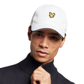 White - Side - Lyle & Scott Mens Ballmarker Logo Cap