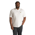 White - Side - Lyle & Scott Mens Plain Plus Polo Shirt