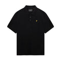 Jet Black - Front - Lyle & Scott Mens Plain Plus Polo Shirt