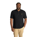 Jet Black - Side - Lyle & Scott Mens Plain Plus Polo Shirt