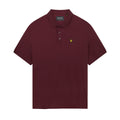 Burgundy - Front - Lyle & Scott Mens Plain Plus Polo Shirt