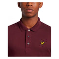 Burgundy - Back - Lyle & Scott Mens Plain Plus Polo Shirt