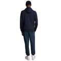 Dark Navy - Back - Lyle & Scott Mens Interlock Cuffed Jogging Bottoms