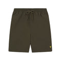 Olive - Front - Lyle & Scott Mens Plain Swim Shorts