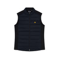 Dark Navy - Front - Lyle & Scott Mens Wadded Golf Gilet