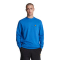 Lucid Blue - Front - Lyle & Scott Mens Fly Fleece Crew Neck Sports Sweatshirt