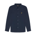 Navy Night - Front - Lyle & Scott Mens Interlock Shirt