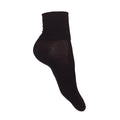 Black - Front - Silky Mens-Ladies Dance Socks In Classic Colours (1 Pair)