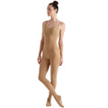 Tan - Front - Silky Dance Girls Convertible Toe Dance Tights