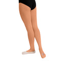 Tan - Back - Silky Dance Womens-Ladies High Performance Convertible Toe Dance Tights