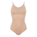 Nude - Front - Silky Dance Girls Padded Low Back Bodysuit