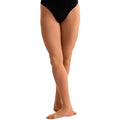 Tan - Front - Silky Dance Womens-Ladies High Performance Footed Ballet Tights