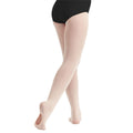 Light Suntan - Back - Silky Dance Girls High Performance Convertible Toe Ballet Tights