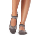 Grey - Back - Tavi Noir Womens-Ladies Emma Gripped Socks