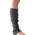 Grey - Side - Toesox Womens-Ladies Dance Leg Warmers