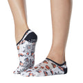 White-Black-Orange - Back - Tavi Noir Womens-Ladies Maddie Leopard Print Minnie Mouse Disney Gripped Liner Socks