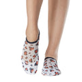 White-Black-Orange - Front - Tavi Noir Womens-Ladies Maddie Leopard Print Minnie Mouse Disney Gripped Liner Socks