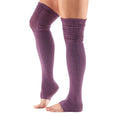 Purple - Back - Toesox Womens-Ladies Sasha Leg Warmers