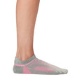 Grey-Pink - Side - Tavi Noir Womens-Ladies Parker Metro Sports Socks