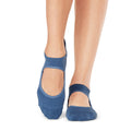 Blue - Side - Tavi Noir Womens-Ladies Emma Sapphire Gripped Socks