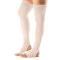 Pink - Front - Toesox Womens-Ladies Open Heel Leg Warmers