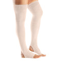 Pink - Back - Toesox Womens-Ladies Open Heel Leg Warmers