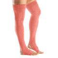 Orange - Back - Toesox Womens-Ladies Open Heel Leg Warmers