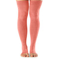 Orange - Side - Toesox Womens-Ladies Open Heel Leg Warmers