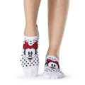 White - Back - Tavi Noir Womens-Ladies Savvy Polka Dot Minnie Mouse Disney Liner Socks