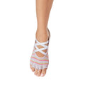 Light Pink - Side - Toesox Womens-Ladies Elle Believe Half Toe Socks