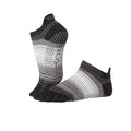 Black-White-Grey - Front - Toesox Womens-Ladies Static Toe Socks