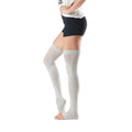 Platinum - Side - Toesox Womens-Ladies Farrah Dance Leg Warmers