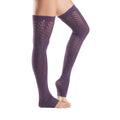 Purple - Back - Toesox Womens-Ladies Farrah Dance Leg Warmers