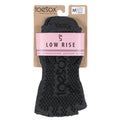 Black - Lifestyle - Toesox Womens-Ladies Half Toe Socks