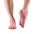 Melon - Front - Toesox Womens-Ladies Half Toe Socks