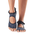 Navy Blue - Back - Toesox Womens-Ladies Bella Melody Half Toe Socks