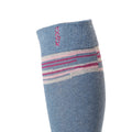 Blue - Side - Toesox Womens-Ladies Gypsy Toe Socks