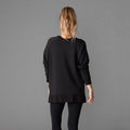 Black - Side - Tavi Noir Womens-Ladies Cozy Sweatshirt