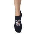 Black - Side - Tavi Noir Womens-Ladies Savvy Love Mickey & Minnie Mouse Disney Gripped Socks