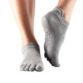 Grey - Front - Toesox Unisex Adult Toe Socks