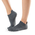 Charcoal - Front - Toesox Unisex Adult Toe Socks